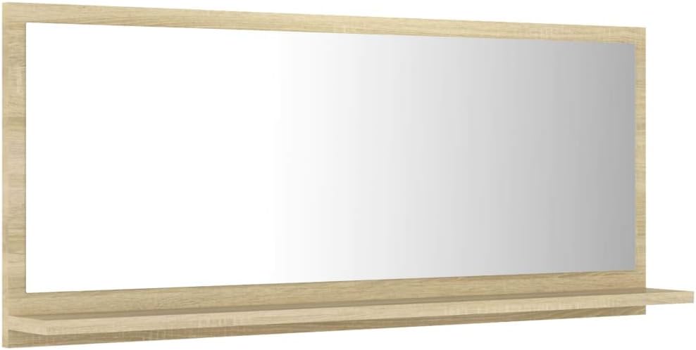 vidaXL Badspiegel Sonoma-Eiche 90x10,5x37 cm Holzwerkstoff Sonoma Eiche 90 x 10.5 x 37 cm, Sonoma Ei