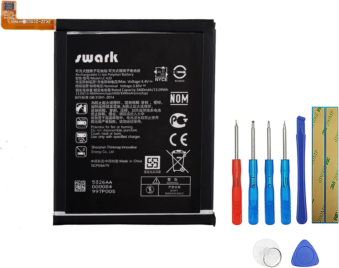 Swark Akku LC-620 Kompatibel mit Nokia 7.2 (TA-1181, TA-1196) & Nokia 6.2 TA-1198 TA-1200 with Tools