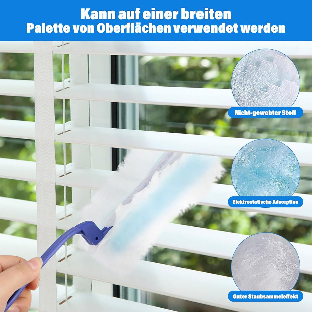 42 Stück Staubmagnet für Swiffer Staubmagnet nachfüllpack mit 1 Griff,Tierhaare für swiffer staubwed