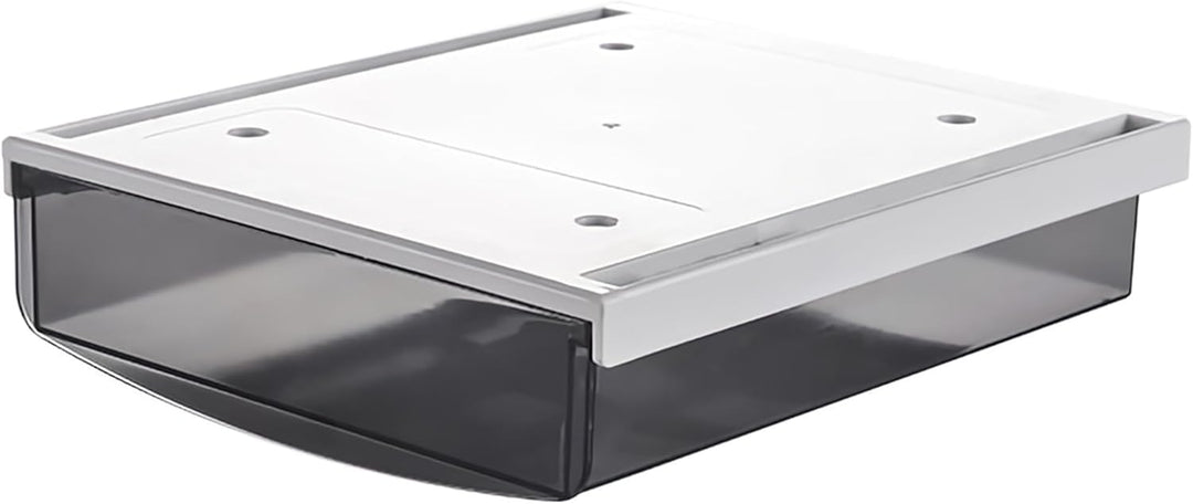 TUKA 4X 3,5L Unterschreibtisch-Schubladen 24x21x8cm, Selbstklebende Schubladen, Versteckte Unterbaus