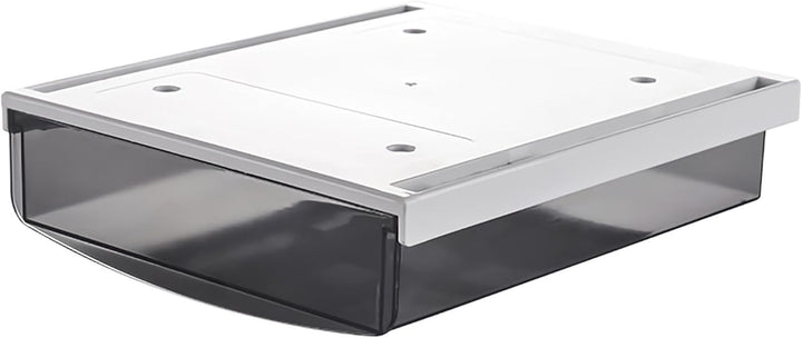 TUKA 4X 3,5L Unterschreibtisch-Schubladen 24x21x8cm, Selbstklebende Schubladen, Versteckte Unterbaus