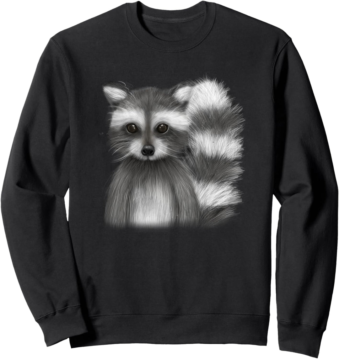 Süsses Waschbärmotiv Sweatshirt