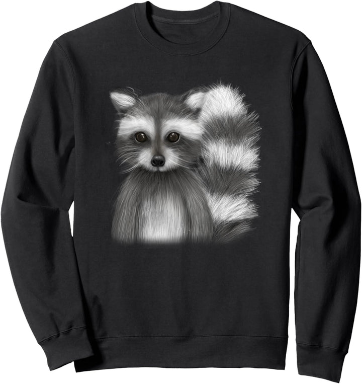 Süsses Waschbärmotiv Sweatshirt