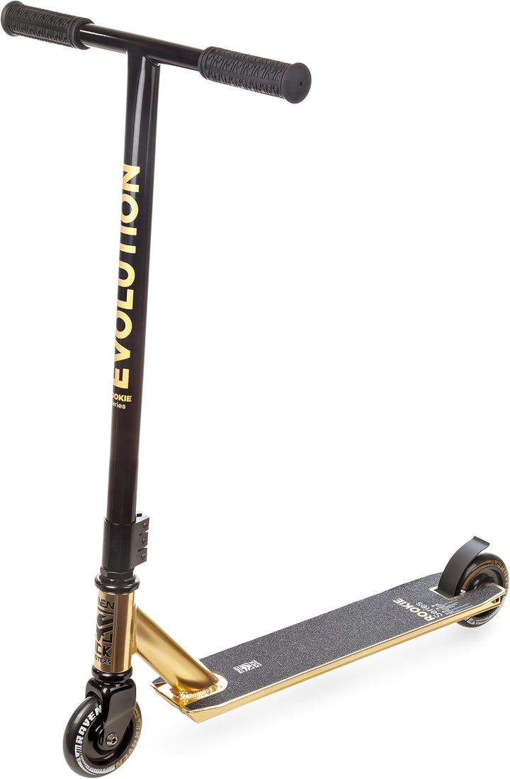 Stunt/Freestyle Scooter, Roller, Tretroller, Cityroller Raven Evolution Rookie Series 100mm Gold, Go