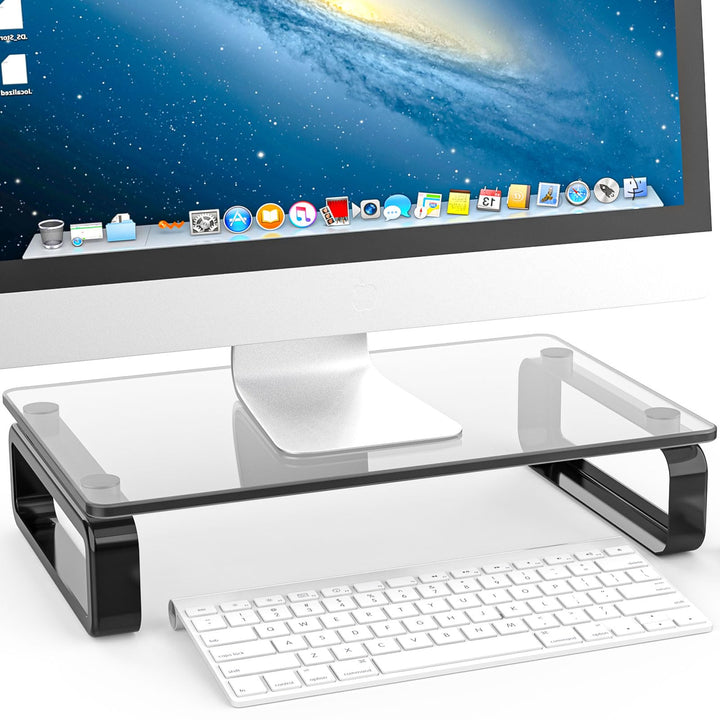 Hemudu Computer-Monitor Ständer Laptop TV Bildschirm Haltung, Schwarz HD02B-001P, Schwarz