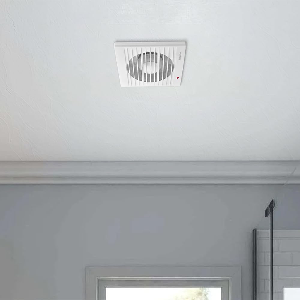 Braytron Badlüfter Wandlüfter WC Küche Ventilator Lüfter Ø150mm Leise 37dB Leistungsstark 260 m³/h E