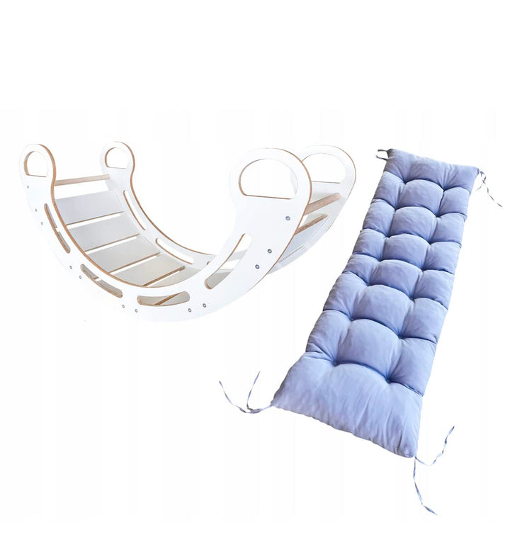 Montessori Kletterbogen mit Kissen (grau) Gelb,grau, Gelb,grau