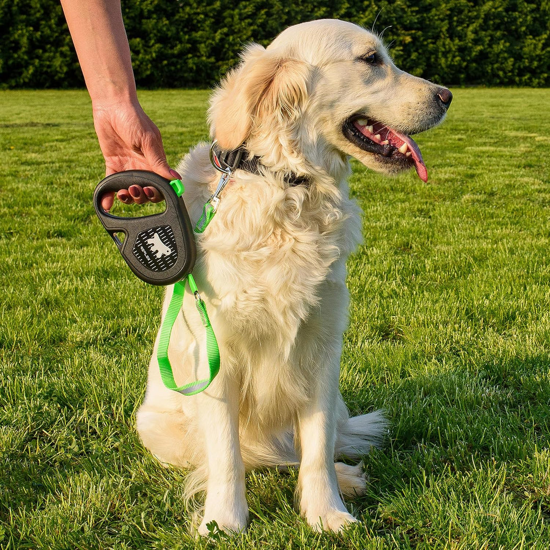 Ferplast Reflektierende Hundeleine Flippy ONE Reflex, Rollleine mittelgrosse Hunde bis 25 kg. Auszie