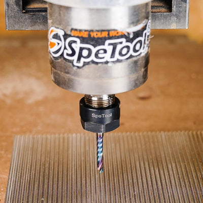 SpeTool Alu Fräser 6mm Schaft Einschneider Fräser Schaftfräser Holz Fräser Aluminium 22mm Schnittlän