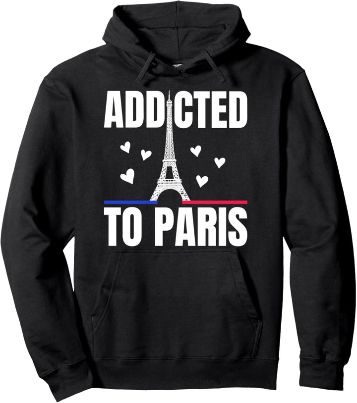 Süchtig Nach Paris Paris Eiffelturm Pullover Hoodie