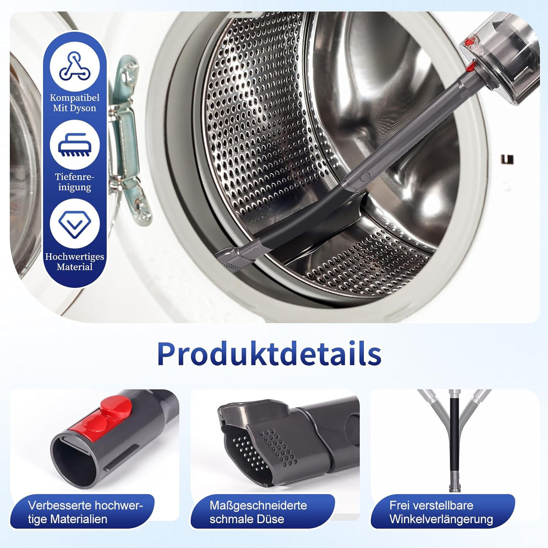 Flexibele Fugendüse für Dyson Outsize V15 V12 Slim V11 V10 V8 V7 Gen5detect Ersatzteile, Lange Flach