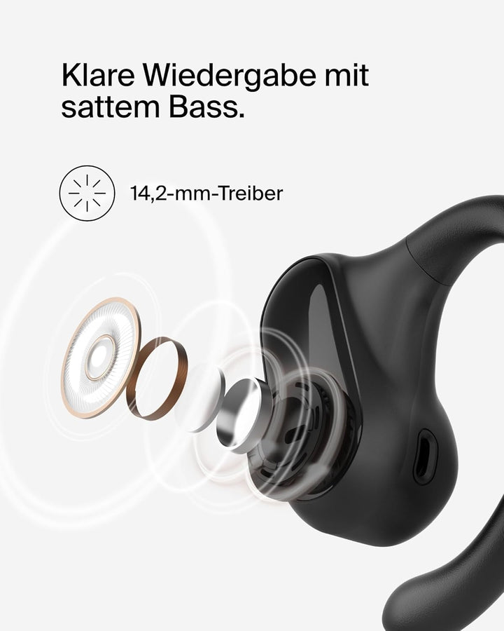 Belkin SoundForm ClearFit kabelloser Open-Ear Kopfhörer, Leichter, bequemer Sportkopfhörer, Kopfhöre