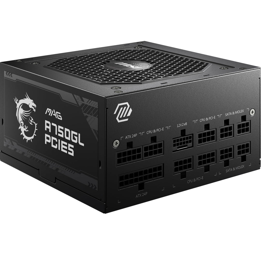 MSI MAG A750GL PCIE5 Netzteil, 750W, 80 Plus Gold vollmodular, ATX 3.0, unterstützt PCIe 5.0 GPU, 12