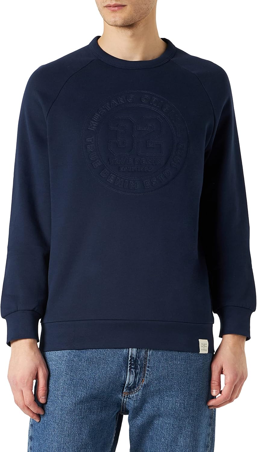 MUSTANG Herren Sweatshirt S Navy Blazer 5324, S Navy Blazer 5324