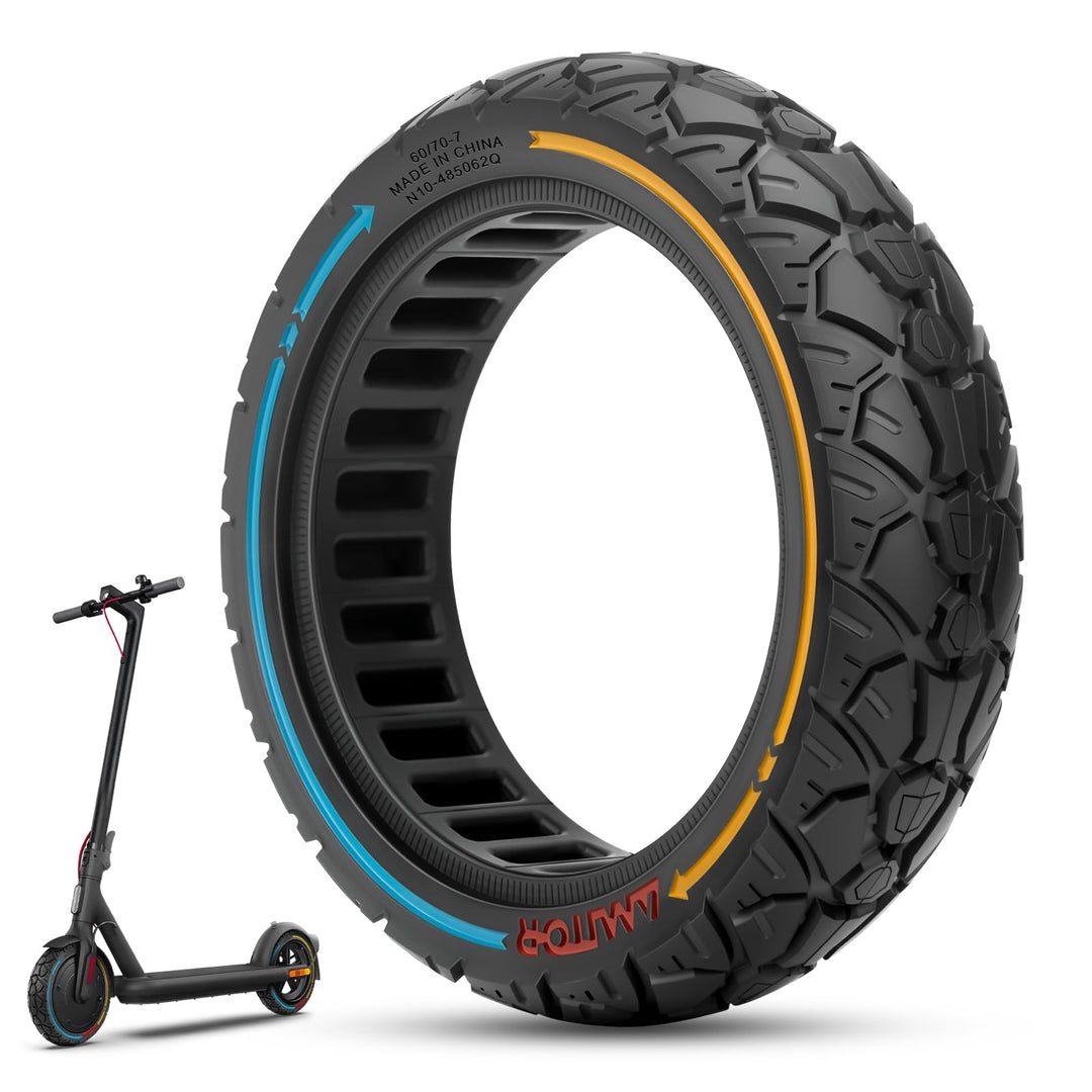 60/70-7.0 Reifen Offroad für Xiaomi 4 Pro Vollgummireifen E-Scooter (1. Gen), Abriebfeste & Pannensi