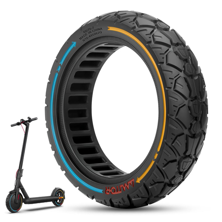 60/70-7.0 Reifen Offroad für Xiaomi 4 Pro Vollgummireifen E-Scooter (1. Gen), Abriebfeste & Pannensi