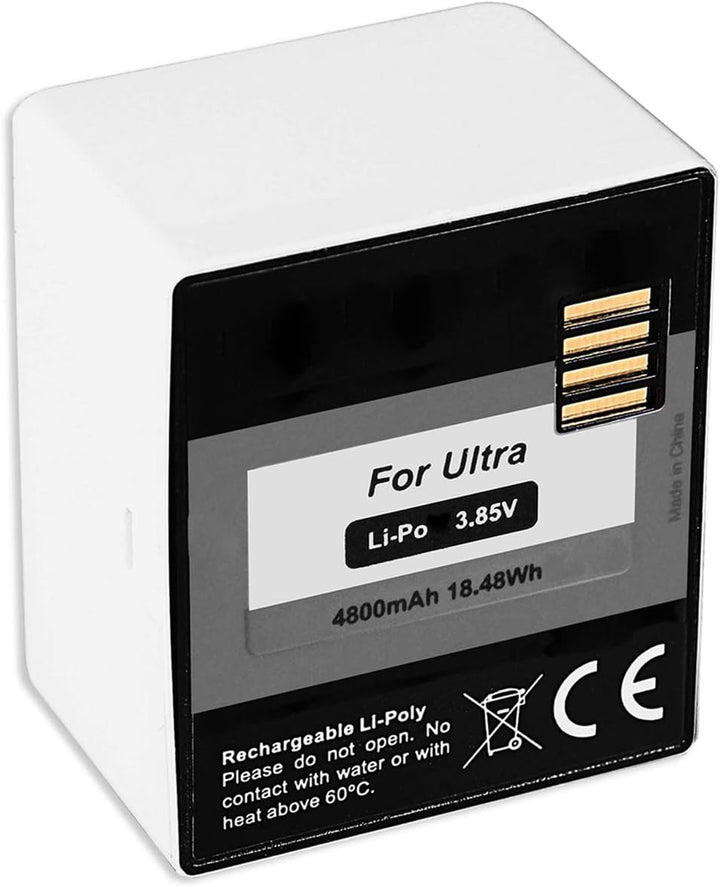 2X Akku + Dual-Ladegerät (USB, mit Display) kompatibel mit Arlo Ultra, Arlo Pro 3 [Lithium-Polymer -