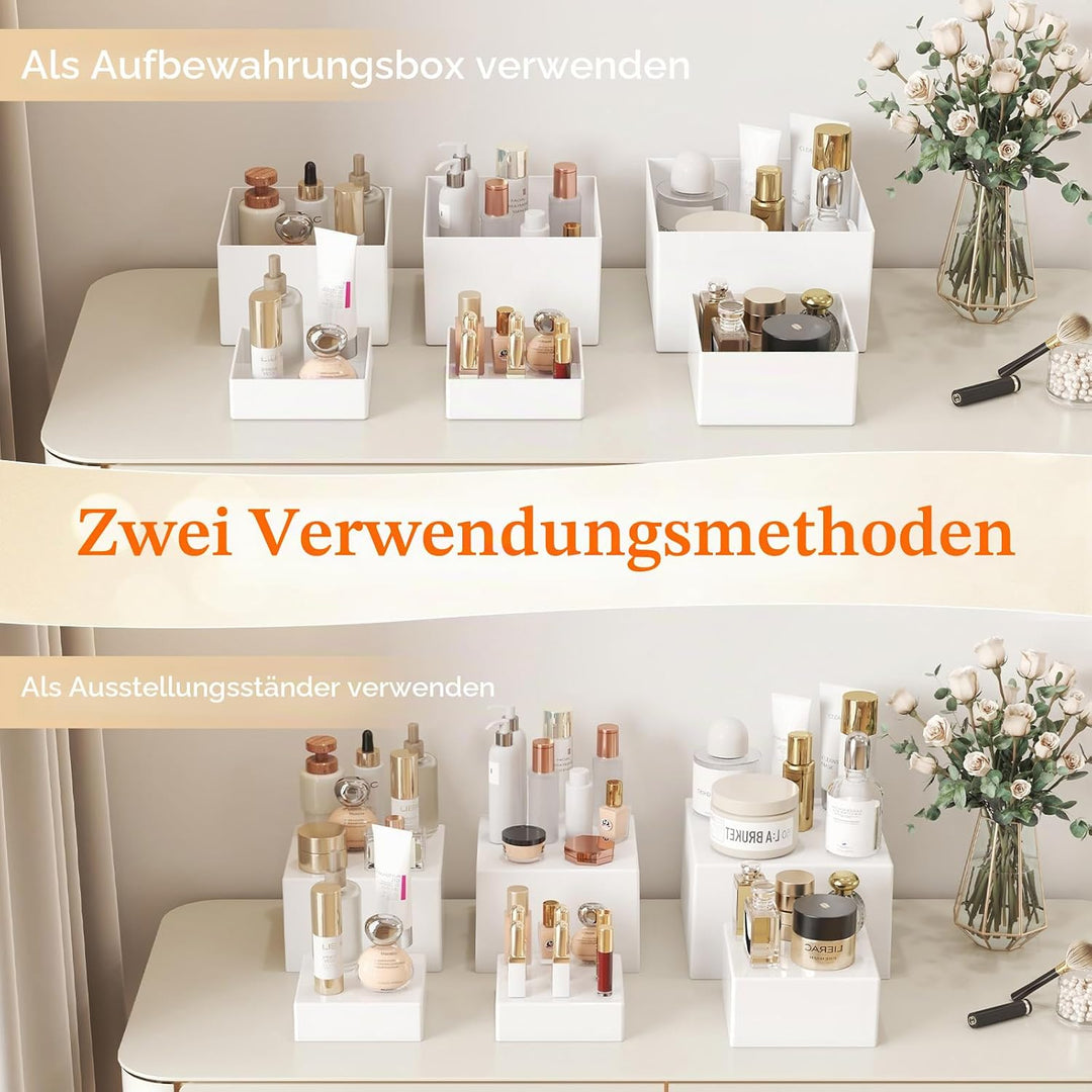 Lifewit 15,5/17,7/20/21/25,4cm Display Ständer, 6 Stück Kunststoff Erhöhung | Tortenständer für Cupc