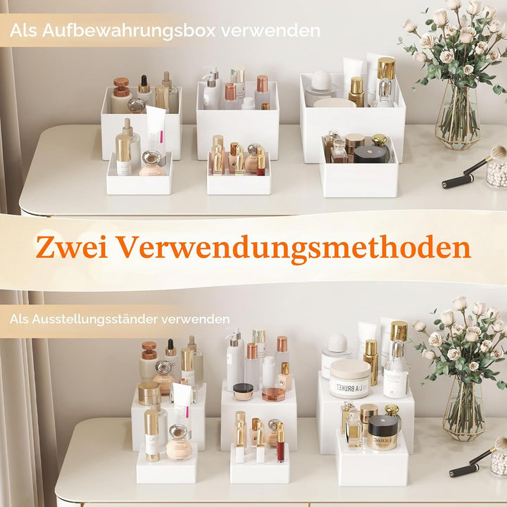 Lifewit 15,5/17,7/20/21/25,4cm Display Ständer, 6 Stück Kunststoff Erhöhung | Tortenständer für Cupc