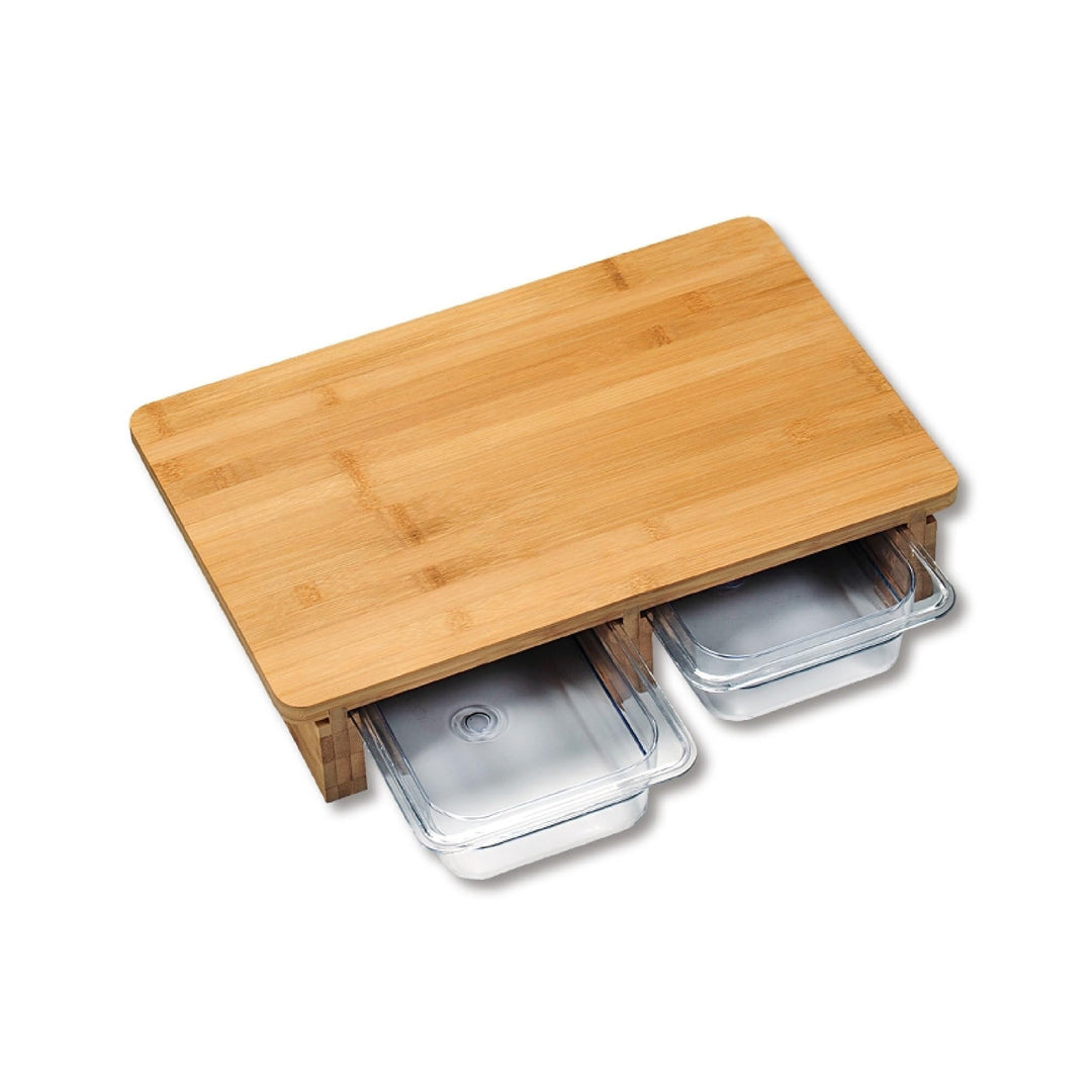 Kesper Schneidebrett, Bambus, Braun/Transparent, 41 x 8 x 26,5 cm, 3