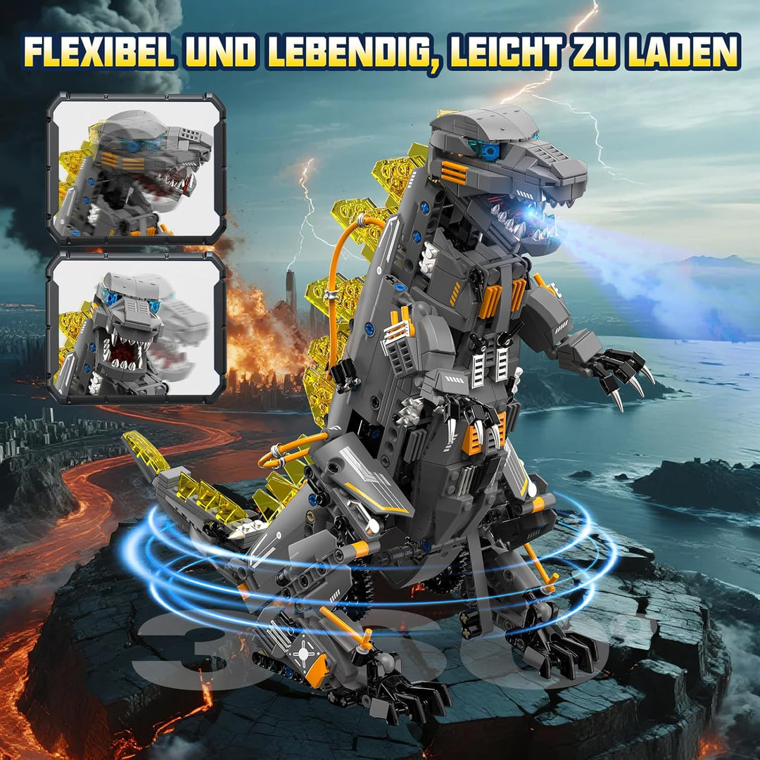 Technic Roboter Bauspielzeug Bausatz, 935PCS 5-IN-1 RC Roboter und Monster, Ferngesteuert und App Ro