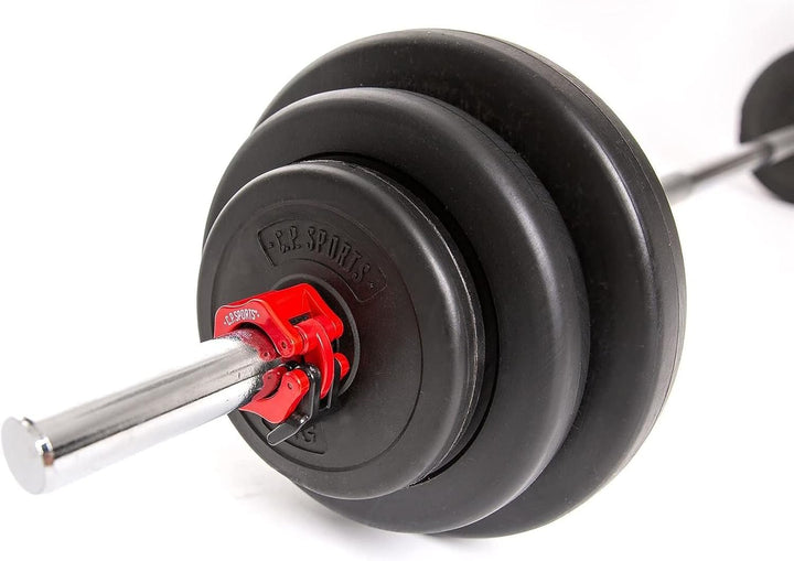 C.P. Sports Hantelscheiben 30mm | Paare 0,5KG bis 20KG oder Sets 26KG / 52KG | Kunststoff mit Zement