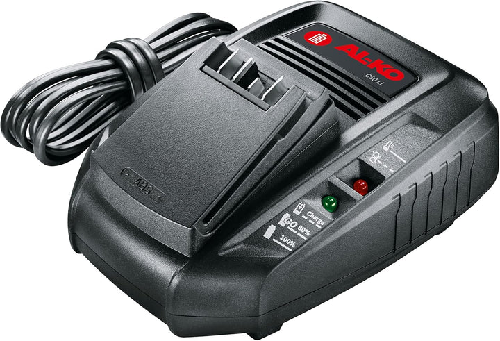 AL-KO 18 V BOSCH HOME AND GARDEN COMPATIBLE Akku-Ladegerät C50 Li, 3 A Ladestrom, 50/60 Hz, mit LED