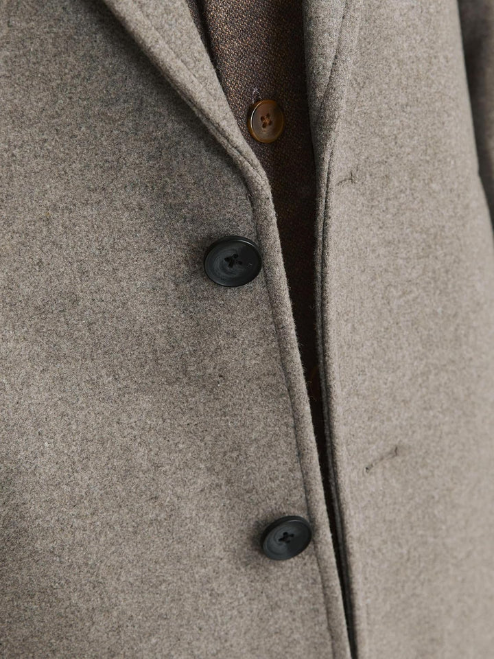 JACK &amp; JONES Herren Jjemorrison Wool Coat Sn Wollmantel XS Greige, XS Greige