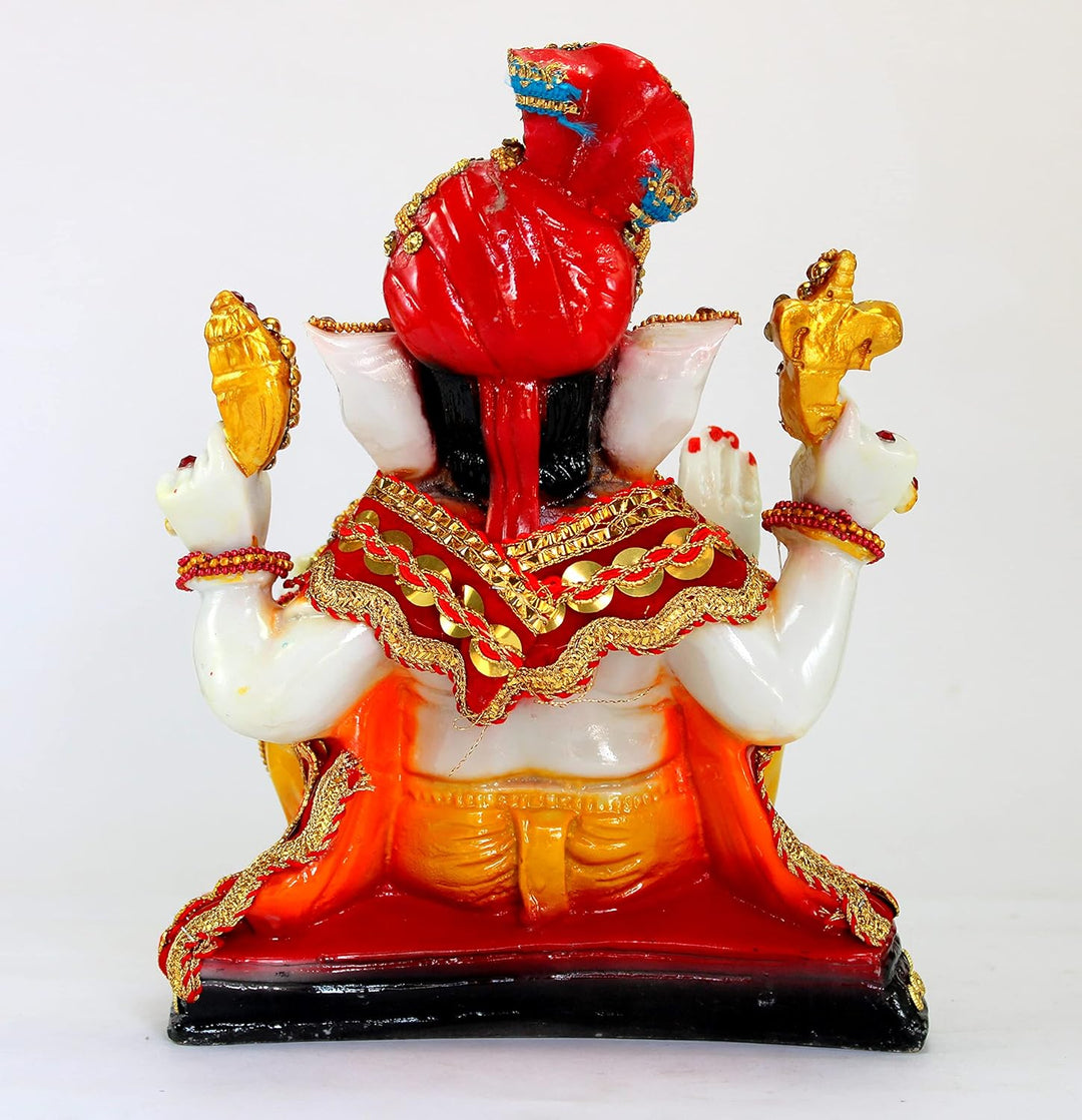 eSplanade Ganesha Ganesha Ganpati Murti Idol Statue aus Kunstharz (21 cm) | Pooja Idolen | Heimdekor