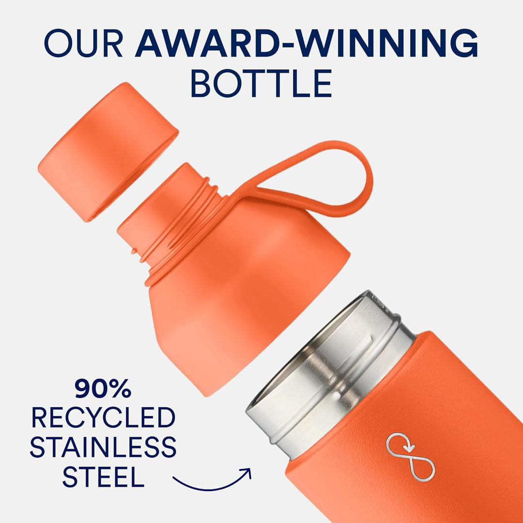 Ocean Bottle - Wiederverwendbare Wasserflasche aus recyceltem Edelstahl - umweltfreundlich & wiederv