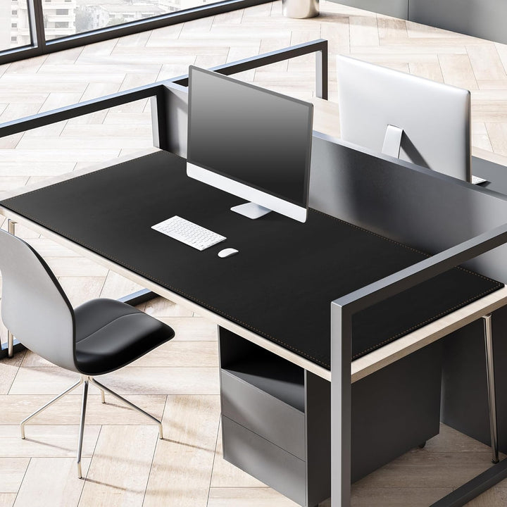 MAIDERN Schreibtischunterlage Kork & Leder, Doppelseitiges Schreibtischunterlage filz 150 x 70cm, Gr