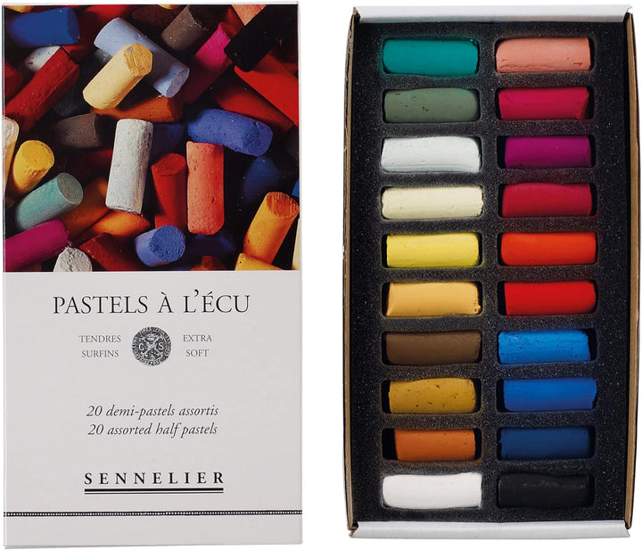 Sennelier Weiches Pastell-Set, 20 Farben, mehrfarbig 20 stück (1er Pack) mehrfarbig, 20 stück (1er P