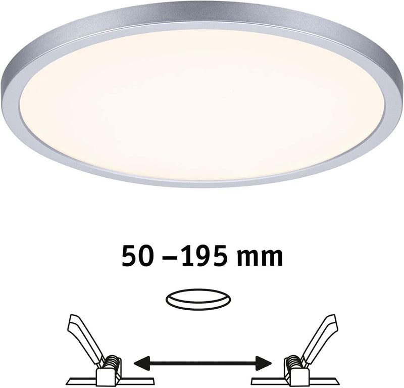 Paulmann 93046 LED Panel Einbauleuchte Areo VariFit IP44 Zigbee Tunable White 230mm rund incl. 1x16