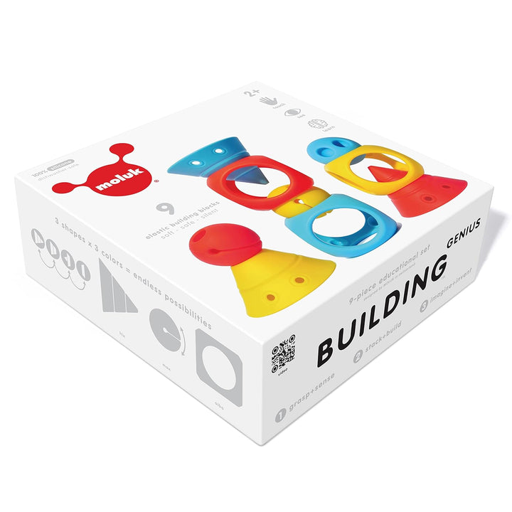 MOLUK 2843430 Genius Educational Toy Construction Game Building Blocks Soft Silicone 0+ Months