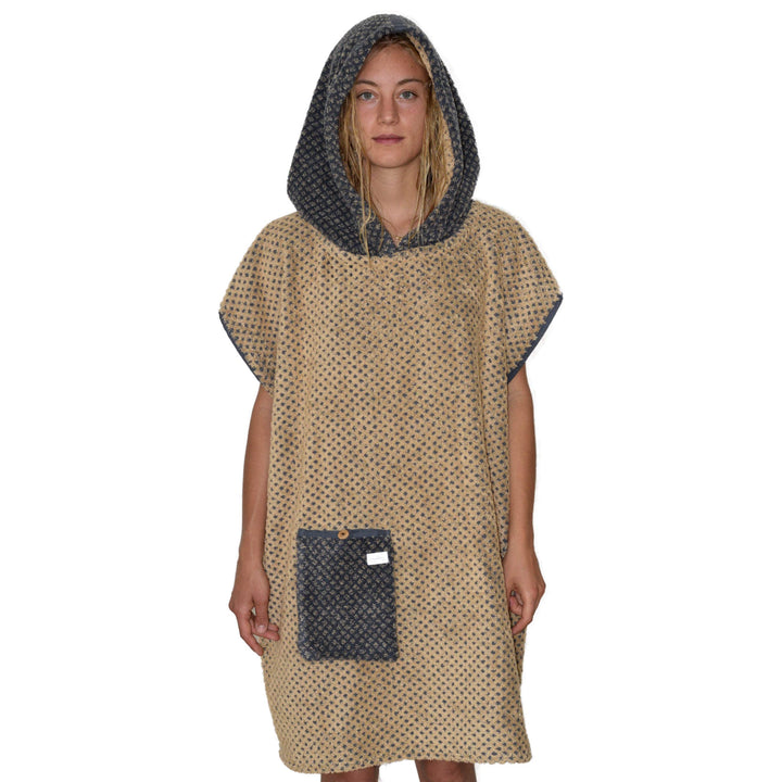 Badeponcho gold - Surfponcho Made in Germany - Unisex - Bequem & weich - Verschiedene Grössen für di