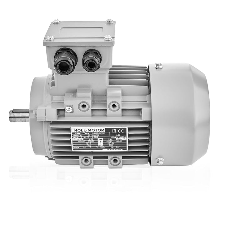 Elektromotor 0,55kW 1400 U/min 3-phasen 230/400V Drehstrommotor MOLL-MOTOR Energiesparmotor Flanschm