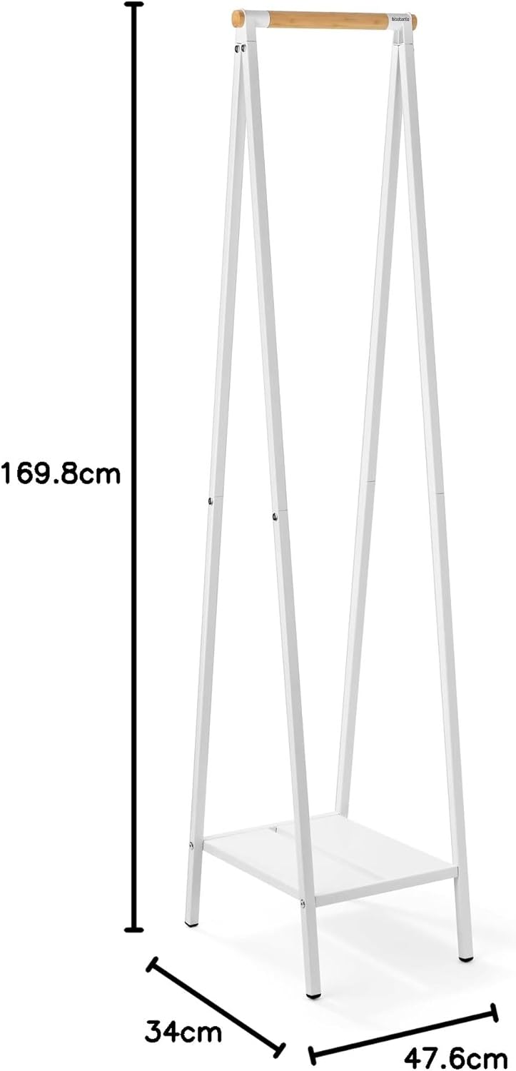 Brabantia - Linn Kleiderständer, Kompakt - Freistehende Kleiderstange - Für Kleider - Kleider Aufhän