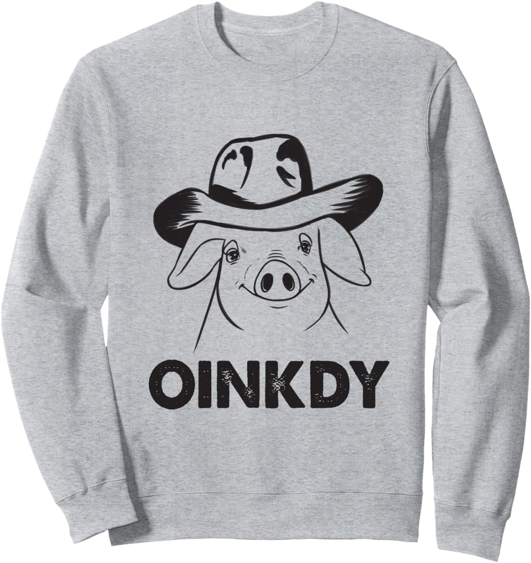 Oinkdy Howdy Meme Farmer Schwein Meowdy Texas Cowboy Sweatshirt