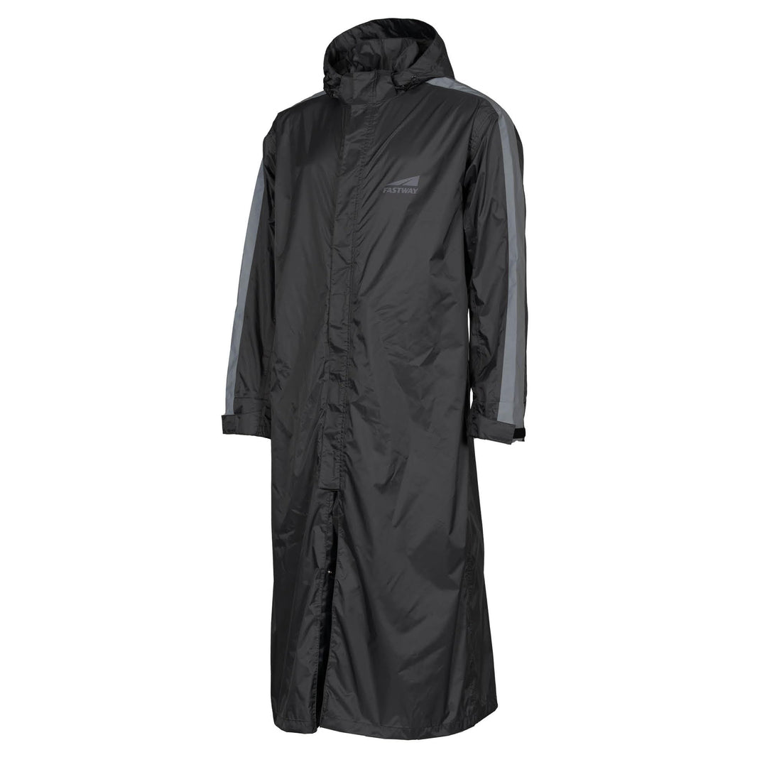 FAST WAY Regenmantel, Lange Regenjacke, Wasserdichter & Winddichter Regenponcho, Ideal für Rollerfah