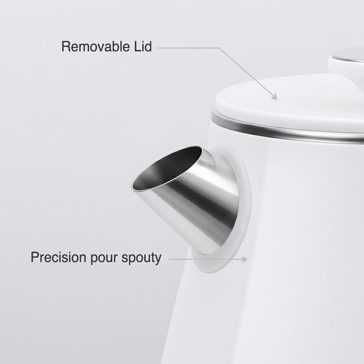 MULIN wasserkocher retro, Elektrischer Wasserkocher mit 360° Basis, 1,8 L Kapazität, 2200 W, Schnell