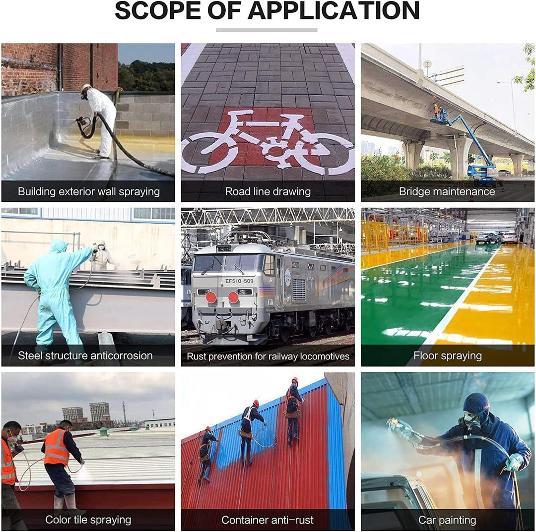 WOOLUCK® 6 Stück Airless Düse mit Spitzendichtung, für Airless Farbsprühsysteme (Typ 211,213,215,217