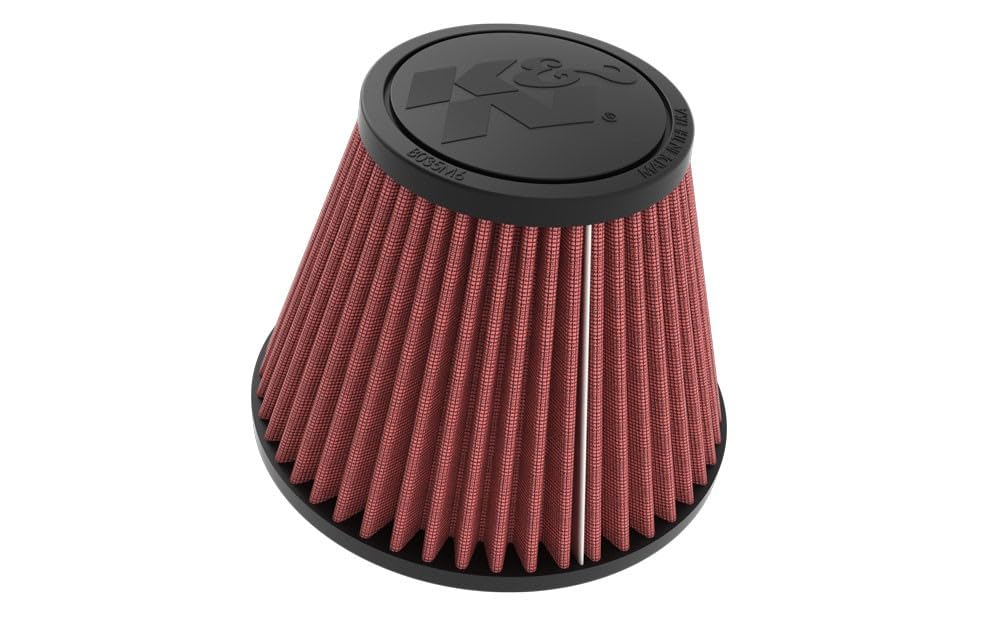 K&N Universal-Klemmluftfilter: Hochleistung, Premium, waschbar, Ersatzfilter: Flanschdurchmesser: 3,