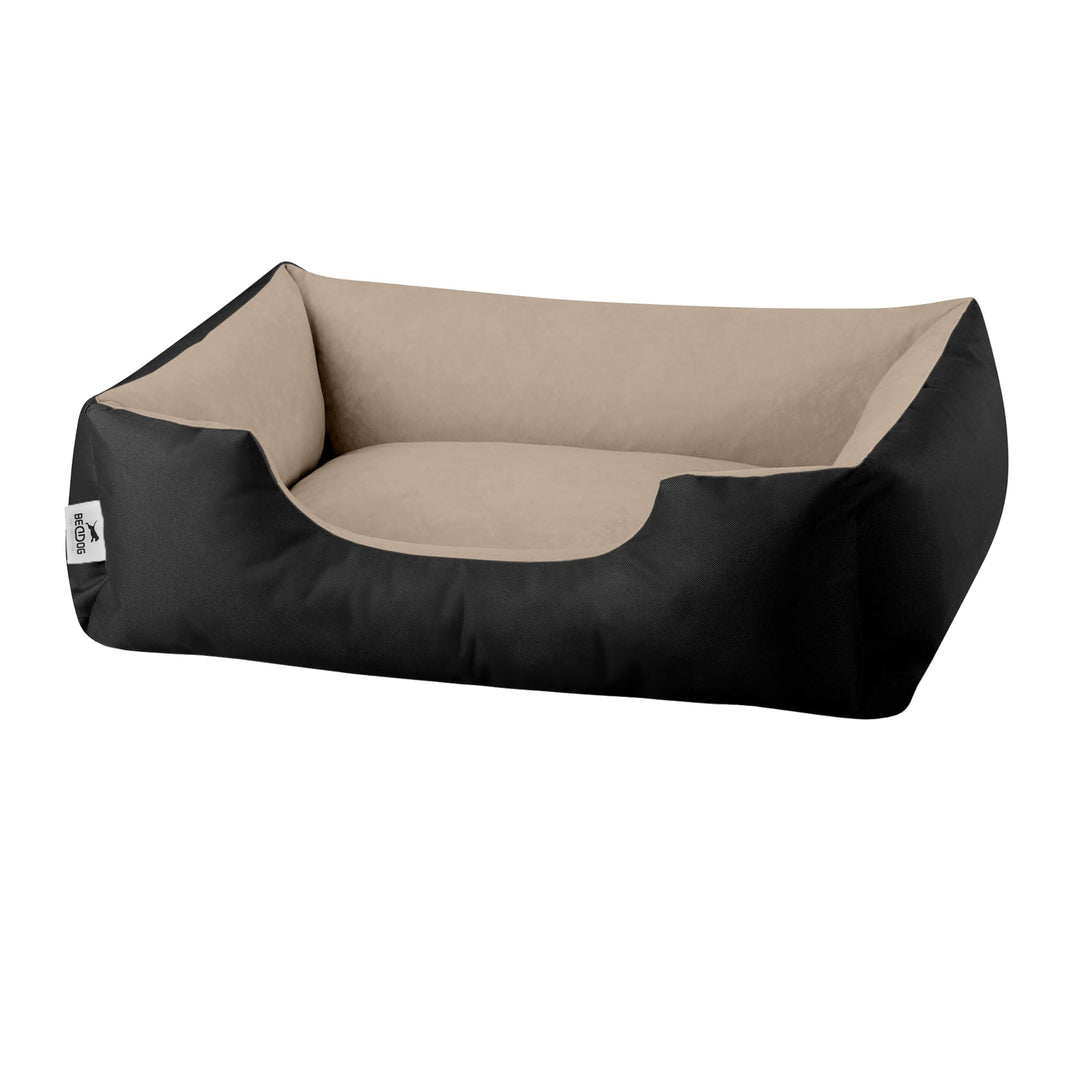 BedDog Hundebett LUPI, Hundekissen mit abziehbaren waschbaren Bezug, Hundekorb, Hundesofa, für klein