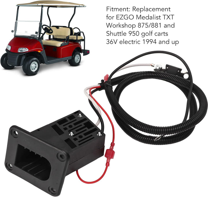 36-V-Powerwise-Ladebuchse 73063G01 Ersatz für EZGO Medalist TXT Workshop 875/881 und Shuttle 950 Gol