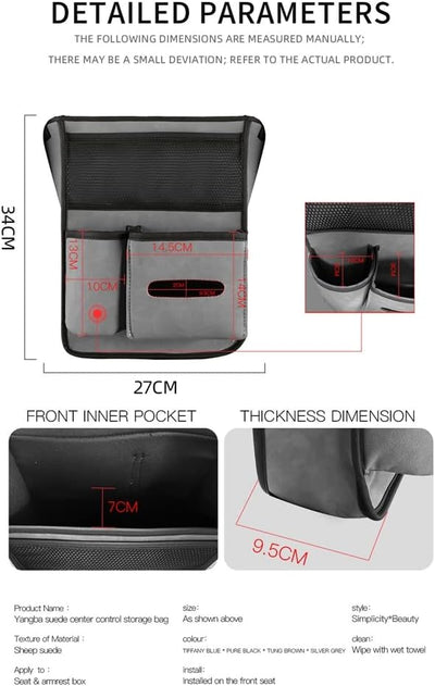 Auto Organizer Zwischen Vordersitzen,MoreChioce Tragbare Autositz Aufbewahrung Organizer Autotasche