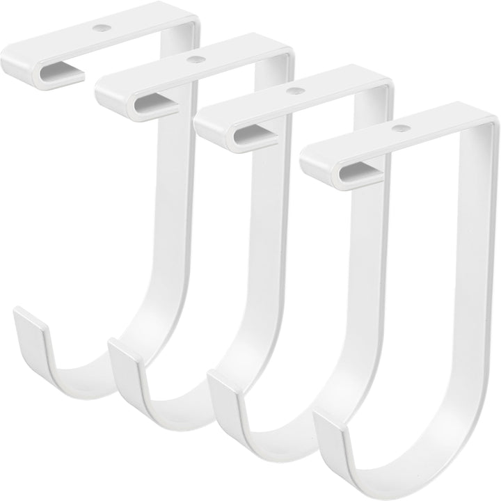 4 Stück Heavy Duty Add-On Flat Hook Zubehör für Garagendecken- und Wandaufbewahrung, legierter St