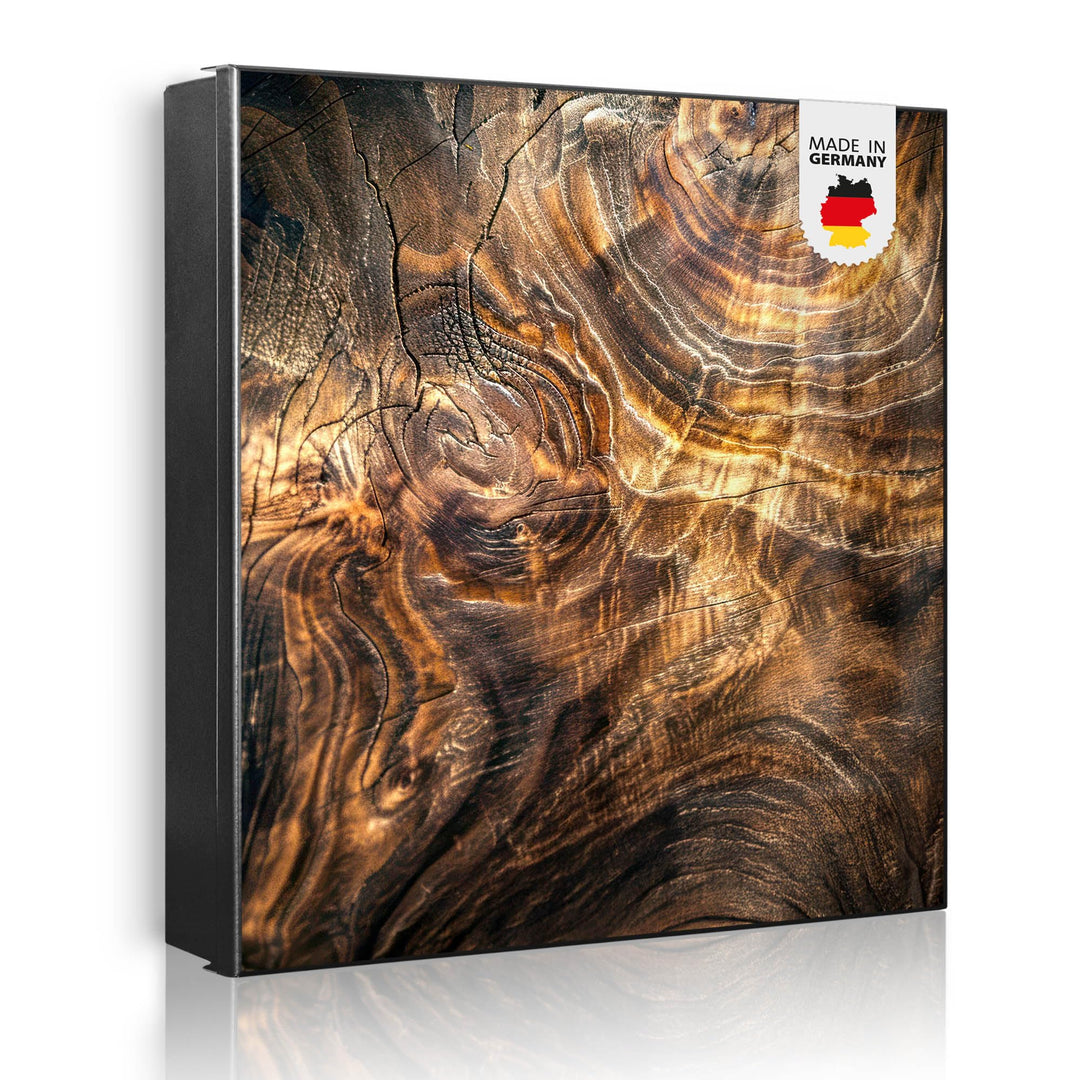 banjado Grosser Schlüsselkasten Glas - Schlüsselbox 30x30cm mit 50 Haken - Schlüsselkasten modern fü