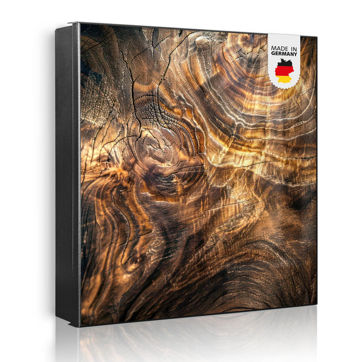 banjado Grosser Schlüsselkasten Glas - Schlüsselbox 30x30cm mit 50 Haken - Schlüsselkasten modern fü