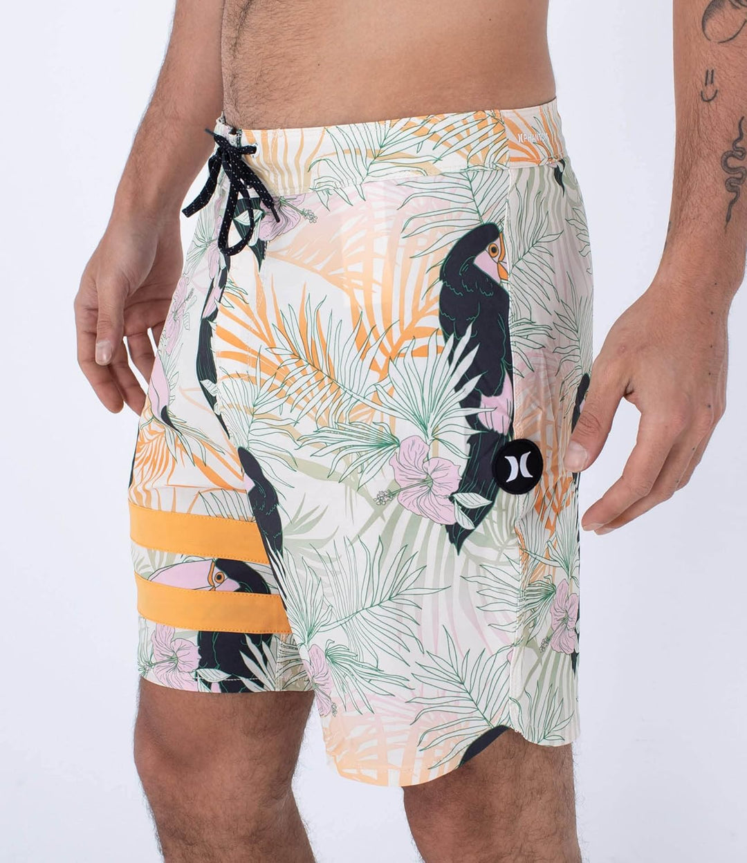 Hurley Herren Phantom-eco Block Party 18' Badeshorts für Herren 36 Barely Knochen, 36 Barely Knochen