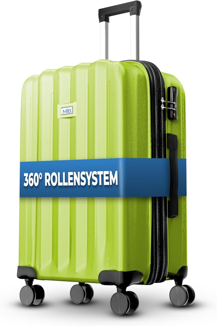 MY TRAVEL BAG Hartschalen-Koffer Trolley ABS Reisekoffer 4 Zwillingsrollen (Handgepäck-Mittel-Gross-
